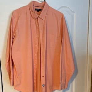 Daniel Cremieux Men's Casual Orange Button-Down Shirt